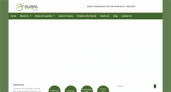 Desktop Screenshot of globalhospitality.com