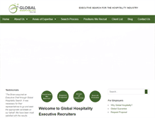 Tablet Screenshot of globalhospitality.com